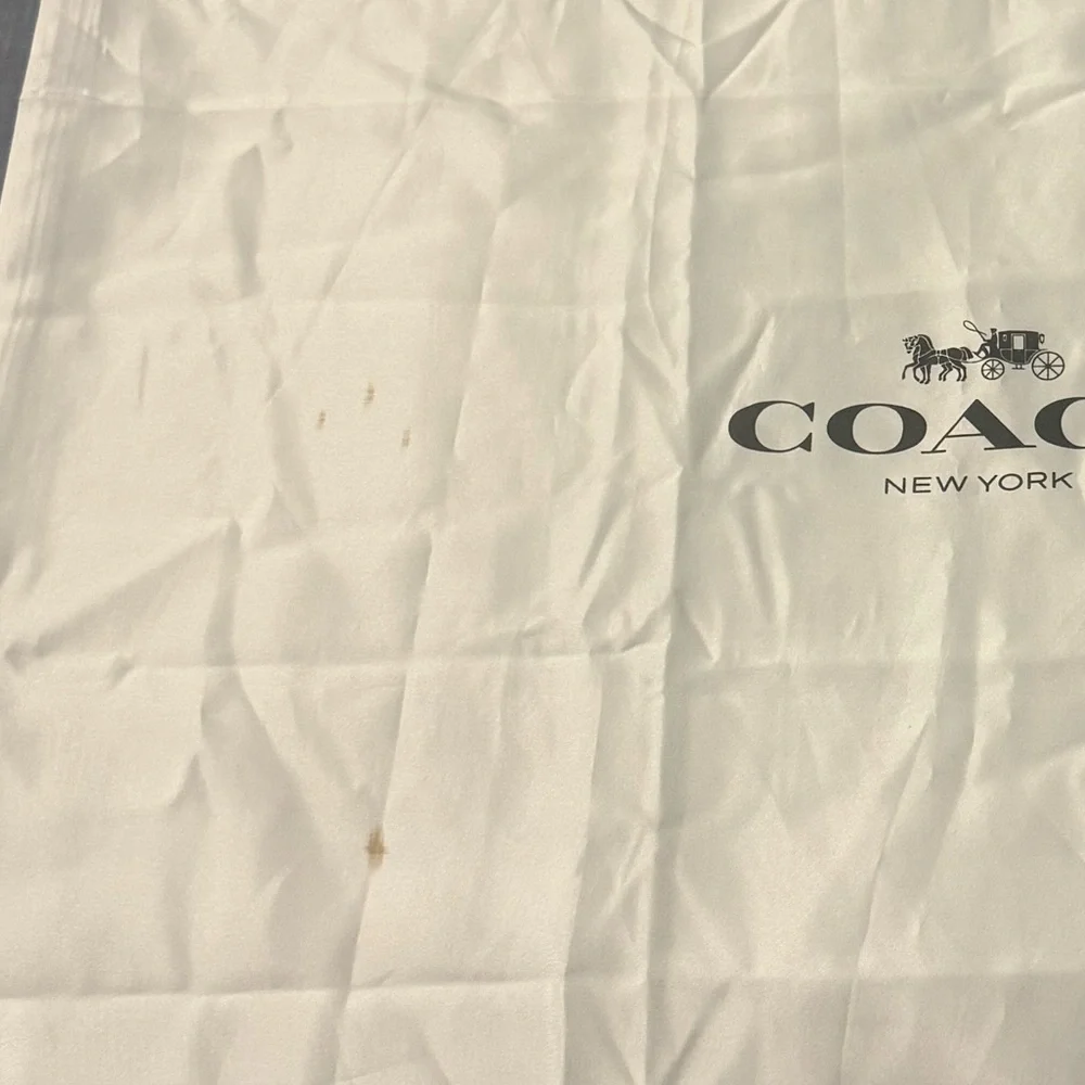 Coach white dust Bag